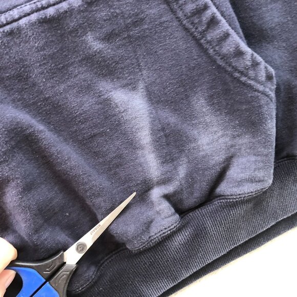 West Virginia University Mens Hoodie Sweatshirt Large Navy Blue Pullover Varsity - Picture 7 of 14